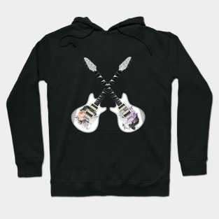 Rock Guitars and roses Hoodie